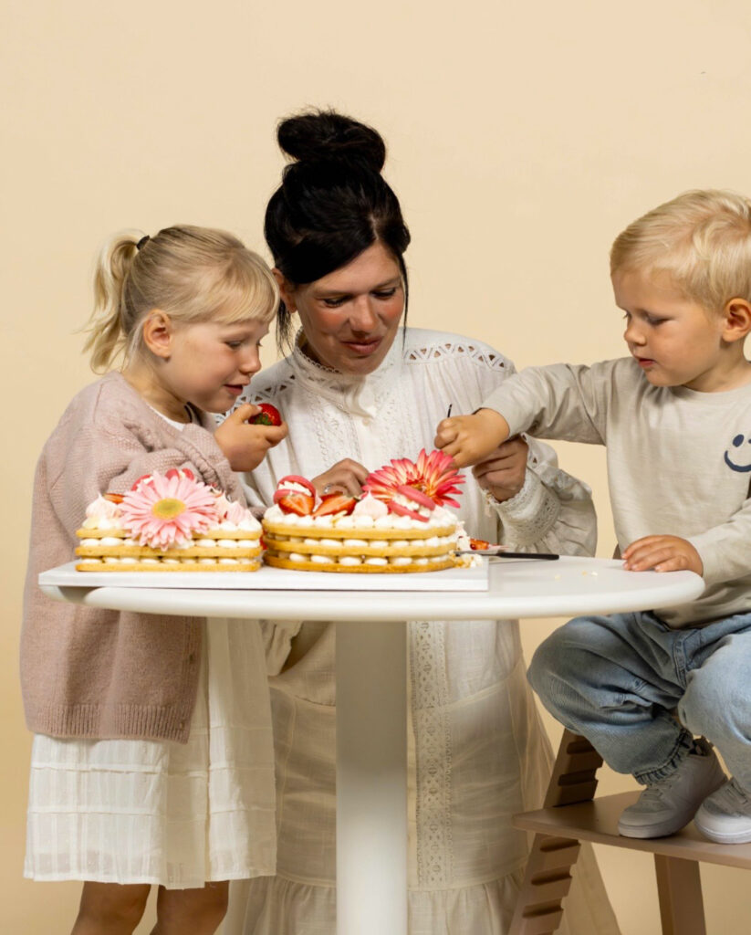 Taart van Muffinmania voor fotoshoot van Babypark voor moederdag.