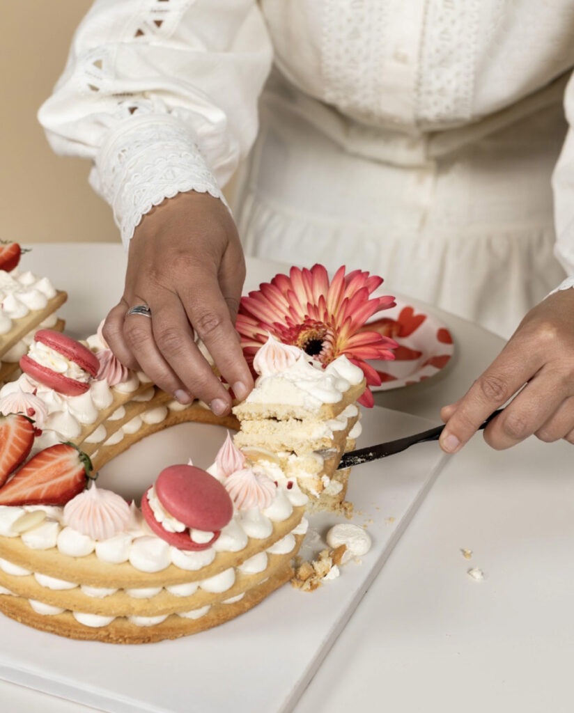 Taart van Muffinmania voor fotoshoot van Babypark voor moederdag.